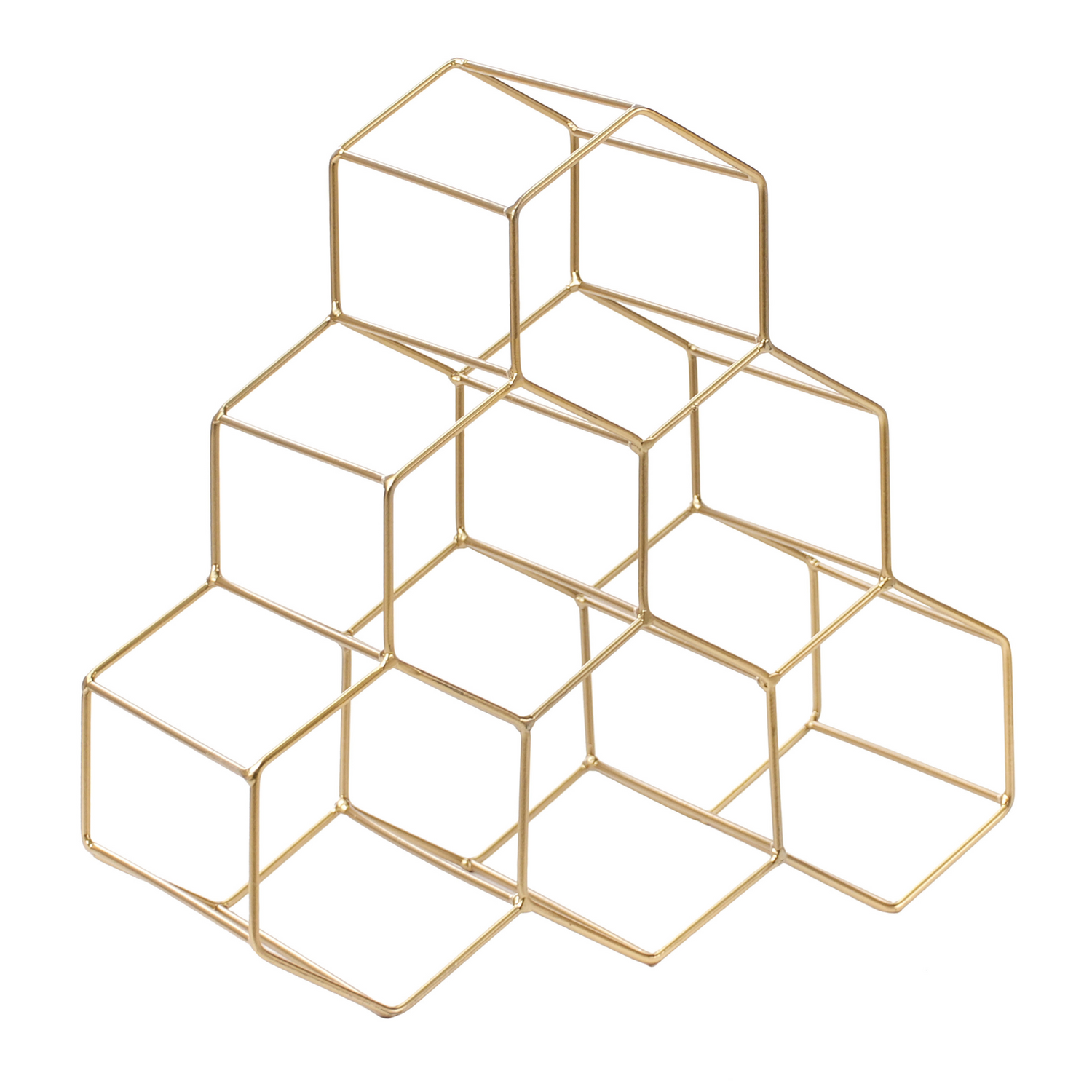 Beliani - LISTOWEL - Wijnrek - Goud - IJzer