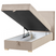 Beliani - MAJOR - Boxspring - Taupe - 90 x 200 cm - Stof