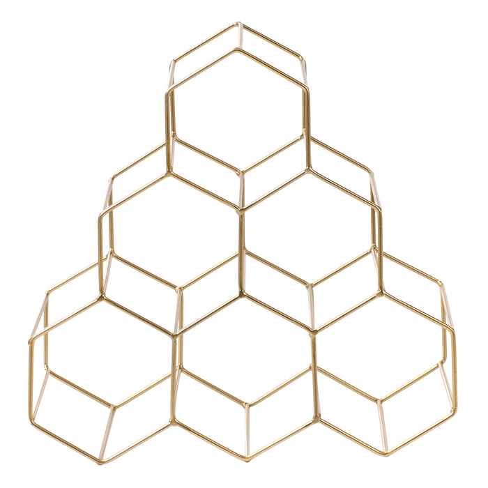 Beliani - LISTOWEL - Wijnrek - Goud - IJzer