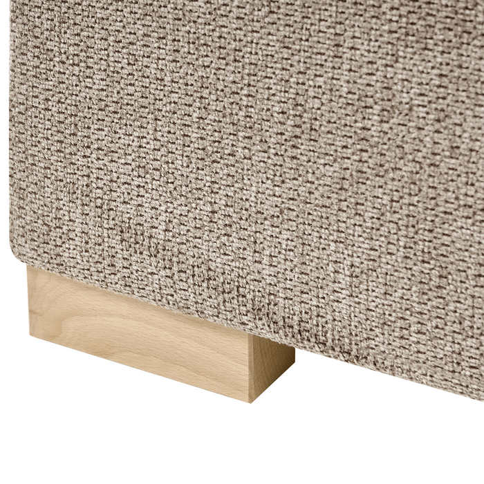 Beliani - MAJOR - Boxspring - Taupe - 90 x 200 cm - Stof