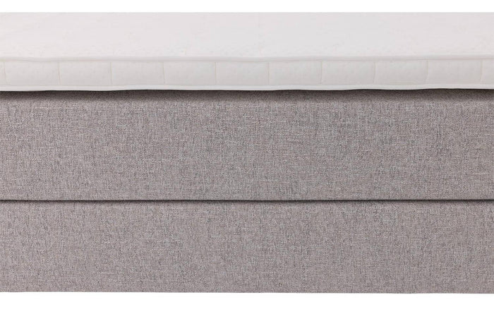 Goossens Boxspring Quatro inclusief topper - grijs - 180 x 214 cm cm