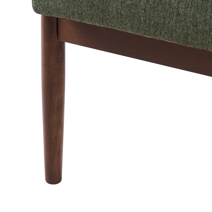 Beliani - ESRUM - Driezitsbank - Groen|Donkerbruin - Polyester