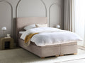 Beliani - MAJOR - Boxspring - Taupe - 120 x 200 cm - Stof