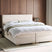 Beliani - MAJOR - Boxspring - Lichtbeige - 160 x 200 cm - Stof