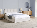 Beliani-CHALLANS-Bed met opbergruimte-Off-white-160 x 200 cm-Stof