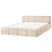 Beliani - ORVILLE - Tweepersoonsbed - Taupe - 160 x 200 cm - Polyester