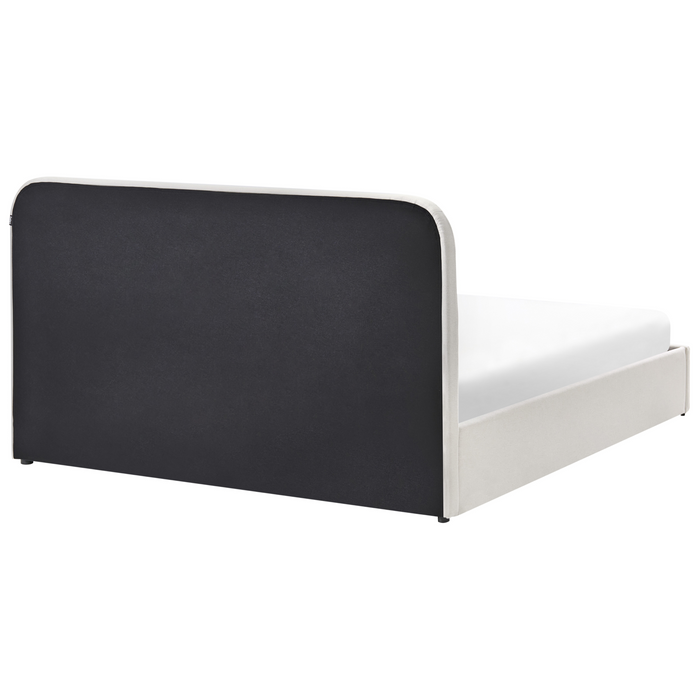 Beliani-CHALLANS-Bed met opbergruimte-Off-white-160 x 200 cm-Stof