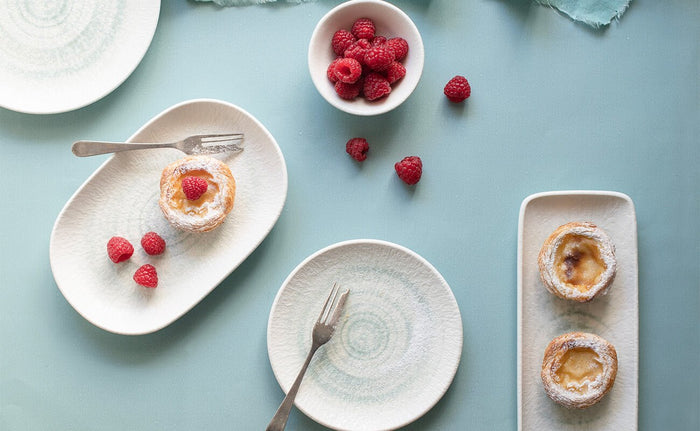 ID Fine Serveerschaal - Glacier - Porselein - 28 cm - set van 2