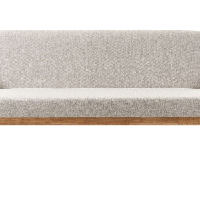 Beliani - ESRUM - Driezitsbank - Grijs|Lichtbruin- Polyester