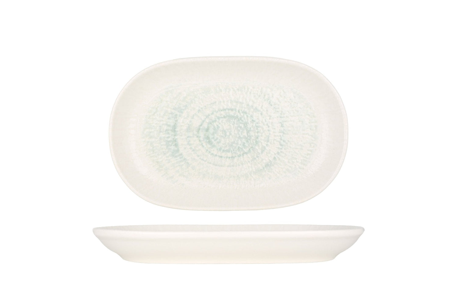 ID Fine Serveerschaal - Glacier - Porselein - 23 cm - set van 2