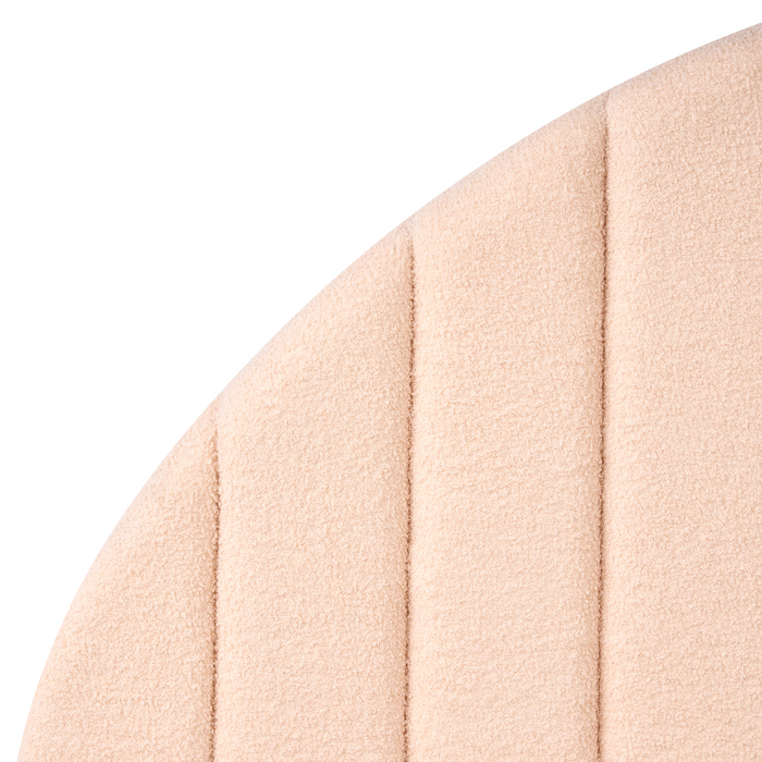 Beliani-CHADENET-Bed met opbergruimte-Perzikroze-140 x 200 cm-Bouclé