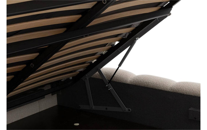 Goossens Gestoffeerd Bedframe Cloud Xl Storage - 140 x 200 - Ahenk