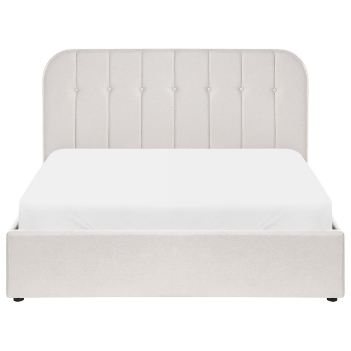 Beliani-CHALLANS-Bed met opbergruimte-Off-white-140 x 200 cm-Stof