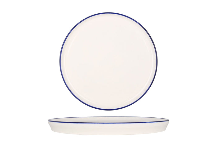 Rinart Gebaksbord - Blue Edge - Porselein - 17 cm - set van 6