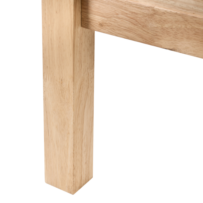 Beliani-HAUTERIVES-Hemelbed-Lichtbruin-160 x 200 cm-Rubberhout