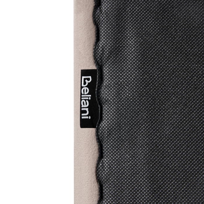 Beliani - LUNAN - Bed - Taupe - 120 x 200 cm - Fluweel