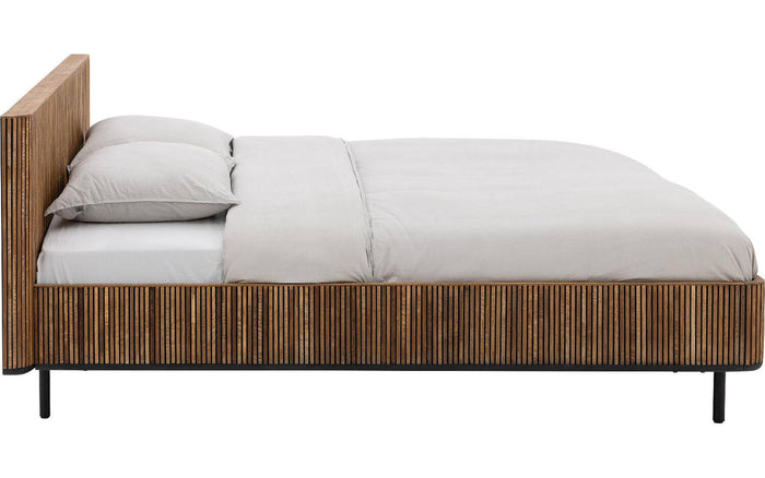 Goossens Bedframe Adel - 180 x 200 - Teak blank was - Hout