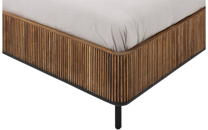 Goossens Bedframe Adel - 180 x 200 - Teak blank was - Hout