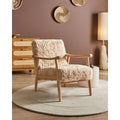 Beliani - LEKNES - Fauteuil - Lichtbeige - Kunstbont