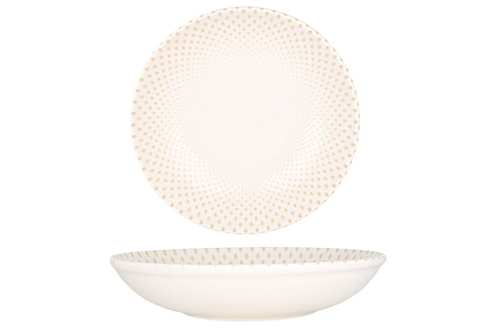 Rinart Diep bord - Punto - Porselein - 23 cm (900cc) - set van 6