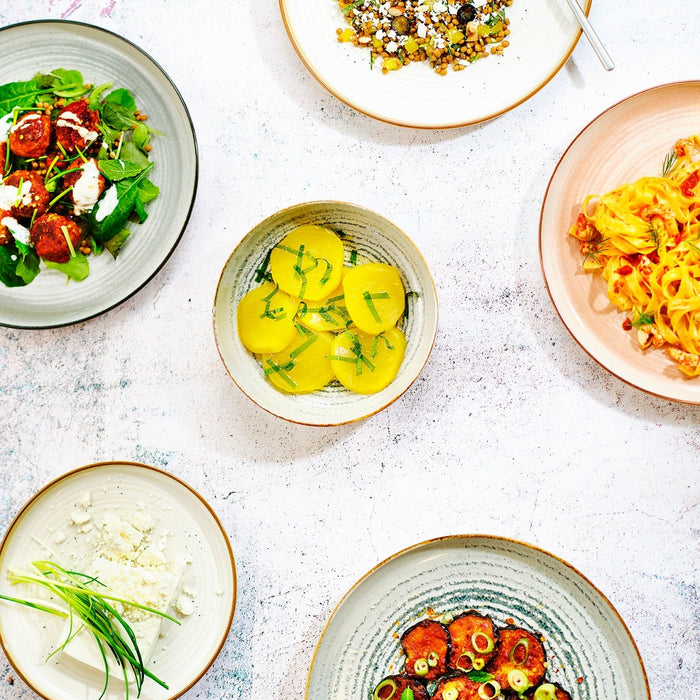 Cosy & Trendy Diepe Borden Baltic Grey ø 18 cm - 6 stuks