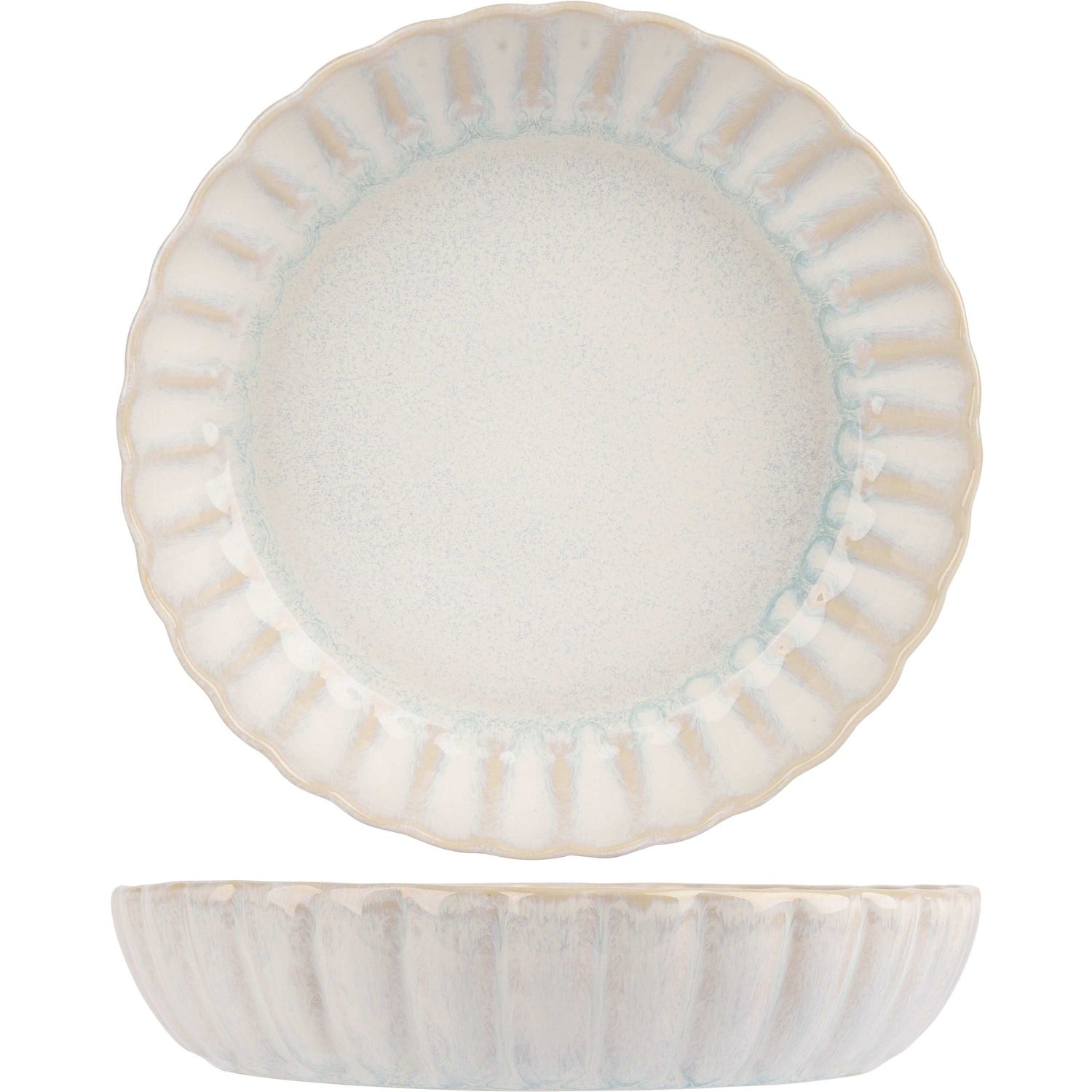 Cosy & Trendy Diepe Borden Astera Pure Wit - ø 22 cm - 4 Stuks