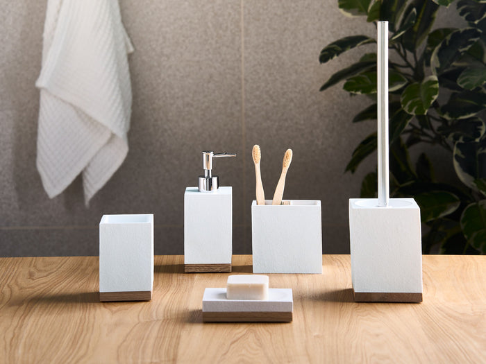 Beliani - TAPICHE - Badkameraccessoireset - Wit - Polyresin