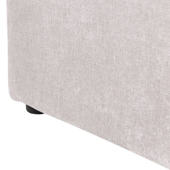 Beliani-CHALLANS-Bed met opbergruimte-Beige-140 x 200 cm-Polyester