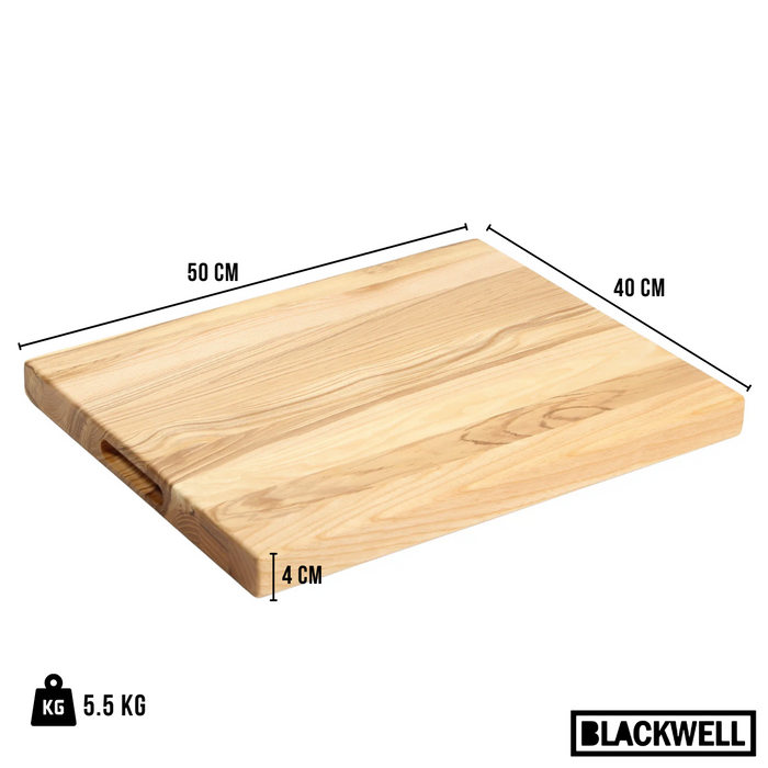 Blackwell Houten Snijplank - Met Greep - Beukenhout -  50 x 40 x 4 cm