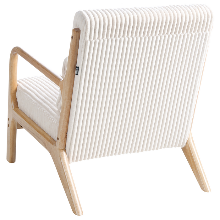 Beliani - SORSELE - Bureaustoel - Wit - Corduroy