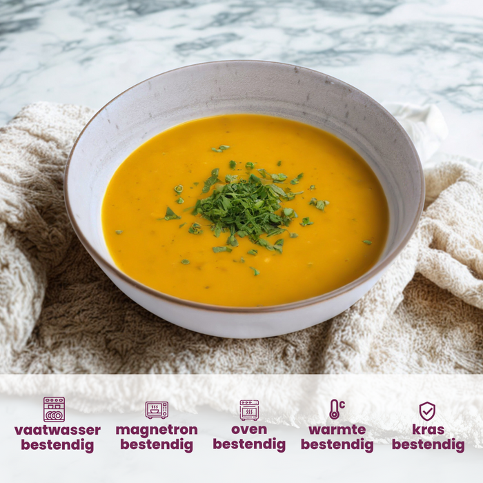 Cosy & Trendy Diepe Borden Sintra Dusty Blue ø 21 cm - 4 Stuks