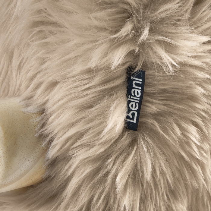 Beliani - KISA - Fauteuil - Taupe - Kunstbont