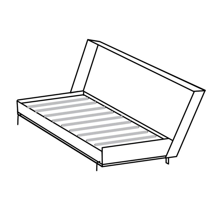 Calicosy - Opklapbaar Bed - 1 Persoon - H105 cm - Eikenlook