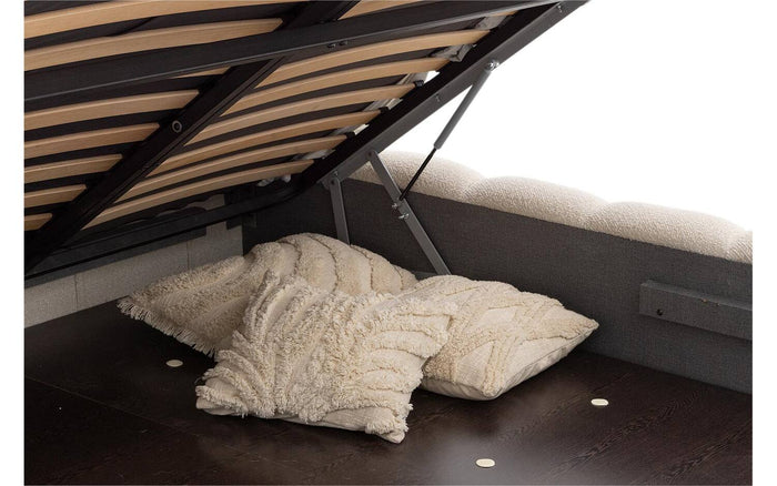 Goossens Gestoffeerd Bedframe Cloud Xl Storage - 160 x 200 - Ahenk
