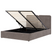 Beliani-ARBOIS-Bed met opbergruimte-Taupe-160 x 200 cm-Polyester