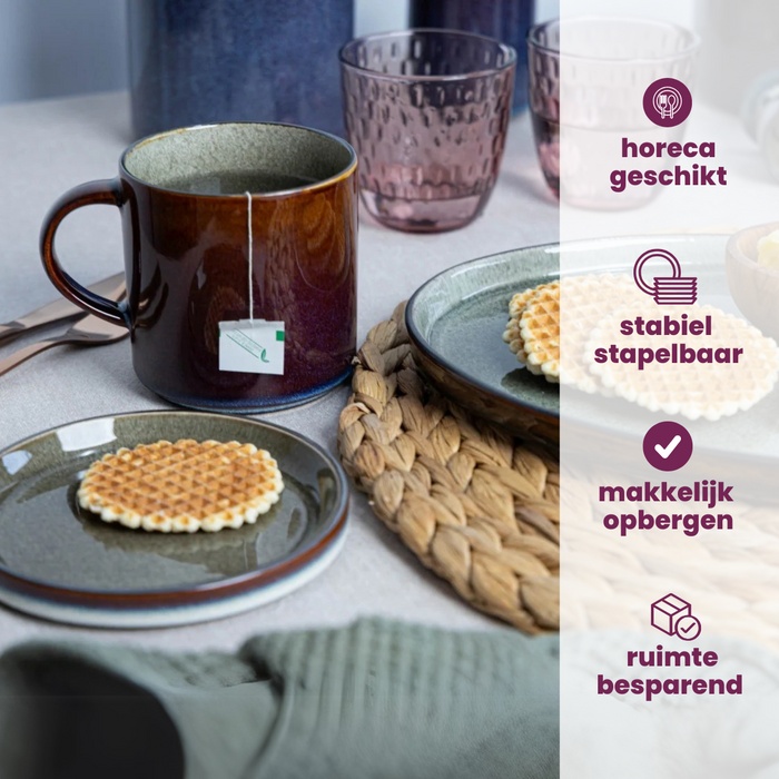 Cosy & Trendy Koffiekopjes | Senseokopjes - Quintana Amber - 220 ml - 4 Stuks