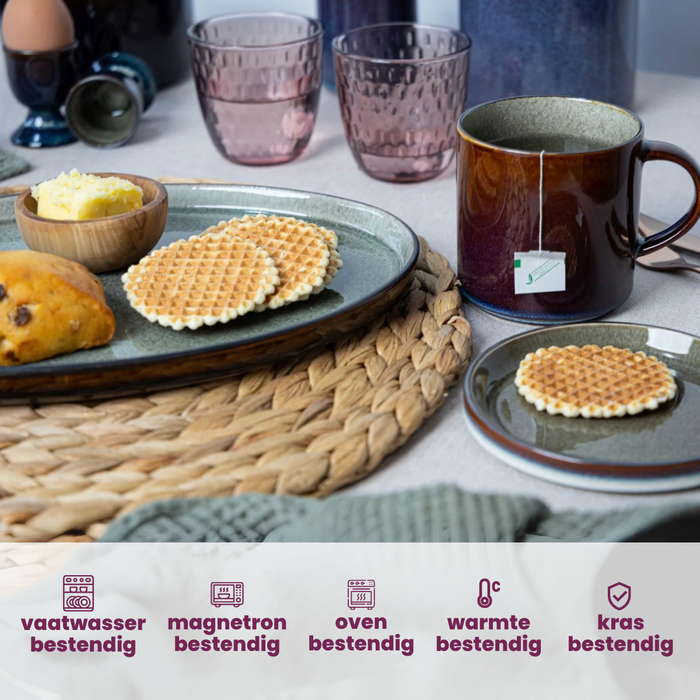 Cosy & Trendy Espresso kopjes Quintana Green - 100 ml - 4 Stuks