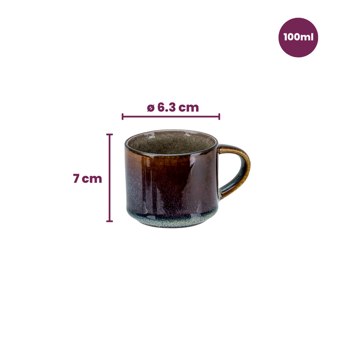 Cosy & Trendy Espresso kopjes Quintana Green - 100 ml - 4 Stuks