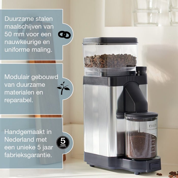Moccamaster Koffiemolen | Koffiegrinder KM5 - Polished Silver