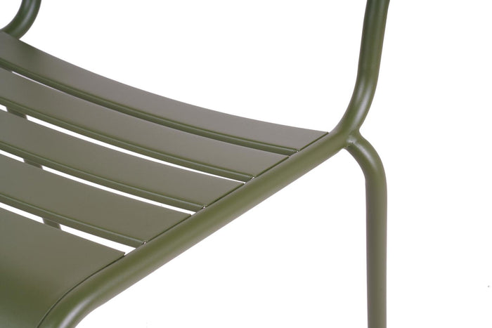 MaximaVida Max metalen tuinstoel olijfgroen