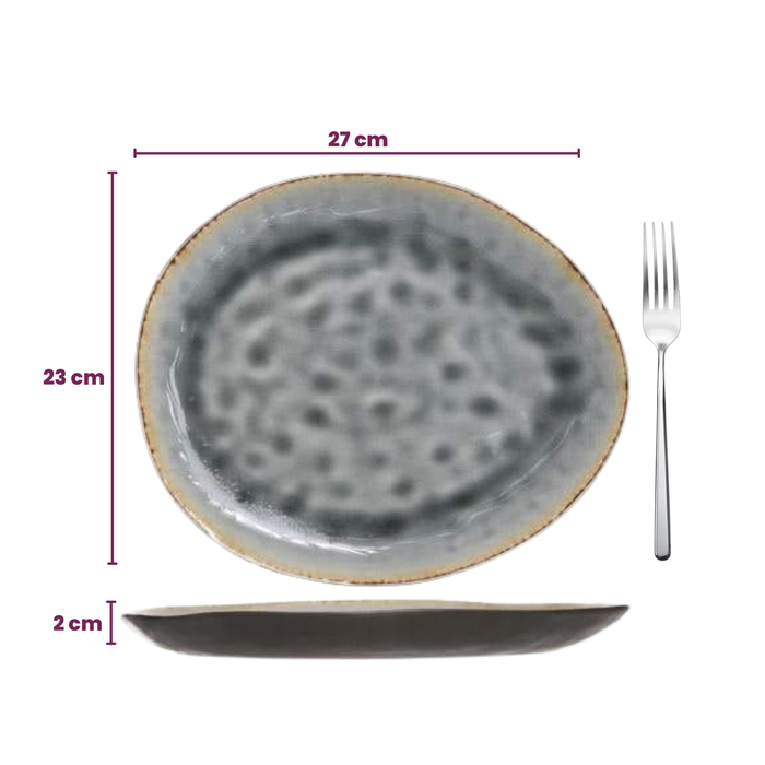 Cosy & Trendy Serviesset Organic Laguna Blue Grey 12-Delig