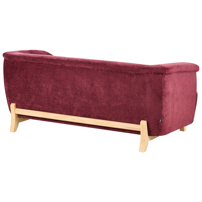 Beliani - ALNOR - Bankenset - Bordeauxrood - Chenille