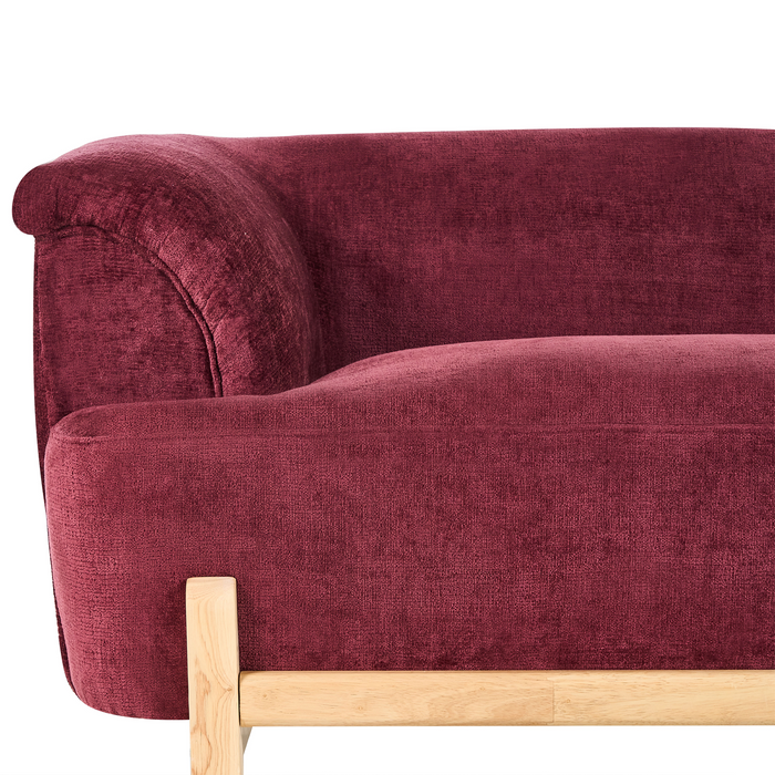 Beliani - ALNOR - Bankenset - Bordeauxrood - Chenille