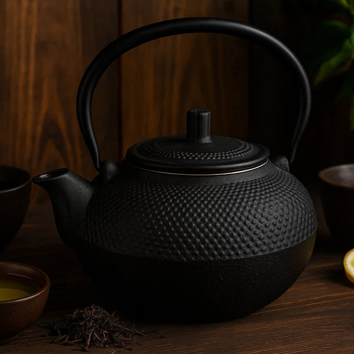 Sakura Tea Theepot - Gietijzer - Zwart - 1.5 liter