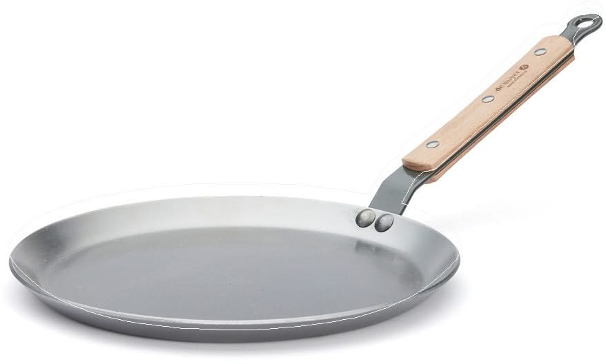 De Buyer pannenkoekenpan | Crepepan Mineral B Hout - ø 24 cm - zonder antiaanbaklaag