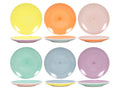 Cookinglife Ontbijtborden | Dessertborden Pastel Harmony ø 19 cm - 6 Stuks