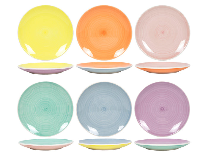 Cookinglife Ontbijtborden | Dessertborden Pastel Harmony ø 19 cm - 6 Stuks