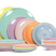 Cookinglife Serviesset Pastel Harmony 18-delig | 6 personen - 6 dinerborden, 6 ontbijtborden en 6 kommen