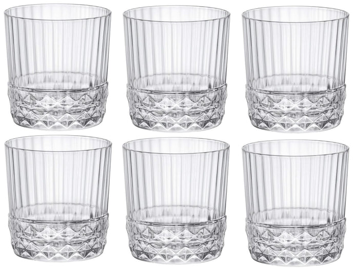 Bormioli Rocco Cocktailglazen | Whiskey Glazen | Waterglazen America 20's - 380 ml - 6 stuks