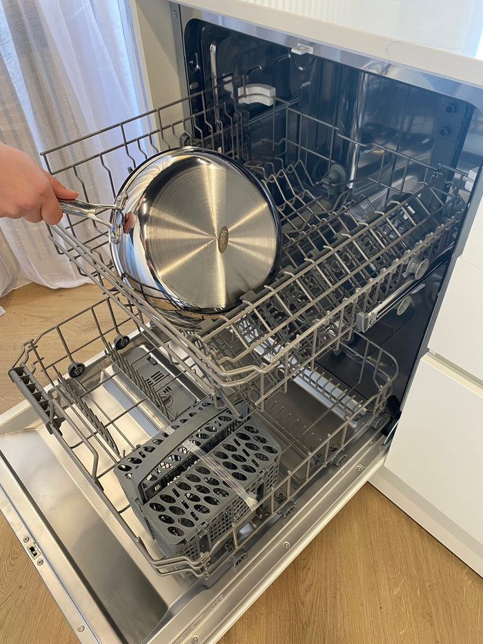 Cookinglife Koekenpannenset - TriPly RVS - ø 24 + 28 cm - zonder anti-aanbaklaag